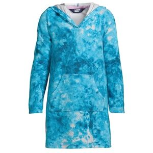 Lands End CoverUp kids Sz XL (14/16) terry hooded, kangaroo pocket